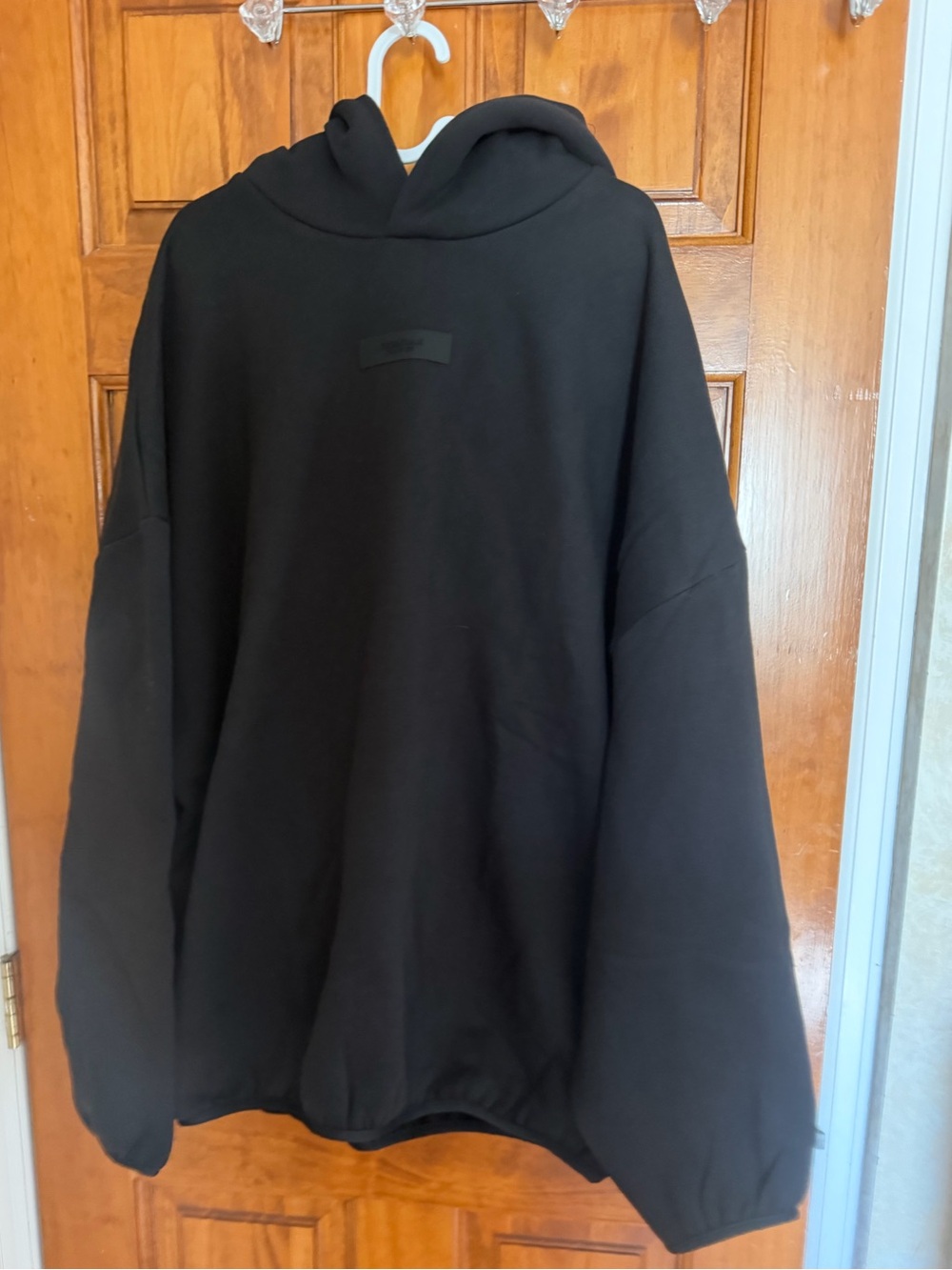 Fear of God Black Oversized Pullover Hoodie